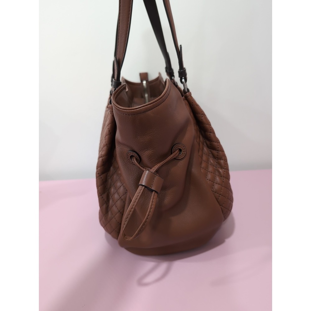 Vera Bradley Leather Carryall Glenna in Gallatin Classic Mocha Shoulder Bag - Picture 4 of 8
